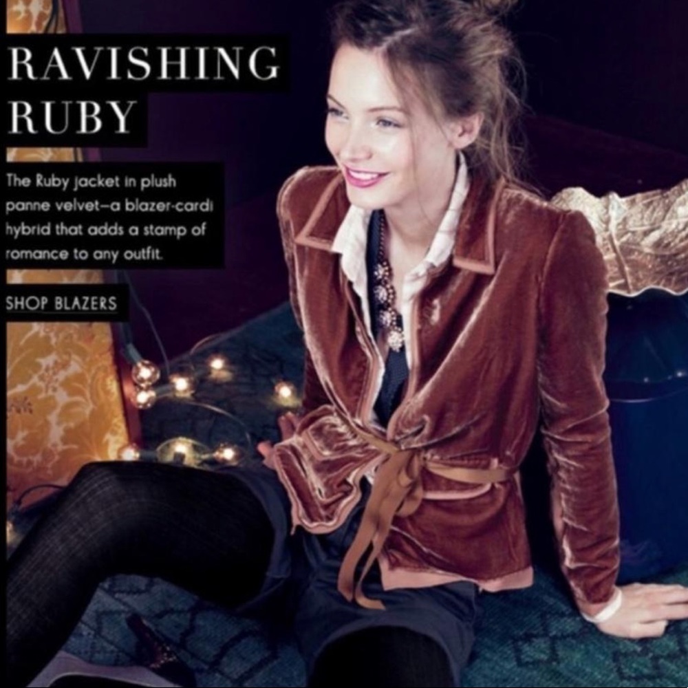 *SOLD* Anthropologie Velour Blazer